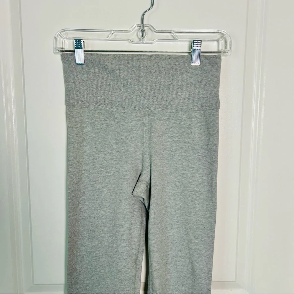 Free People Movement Gray High Waisted Full Length Cotton Blend Leggings Sz S